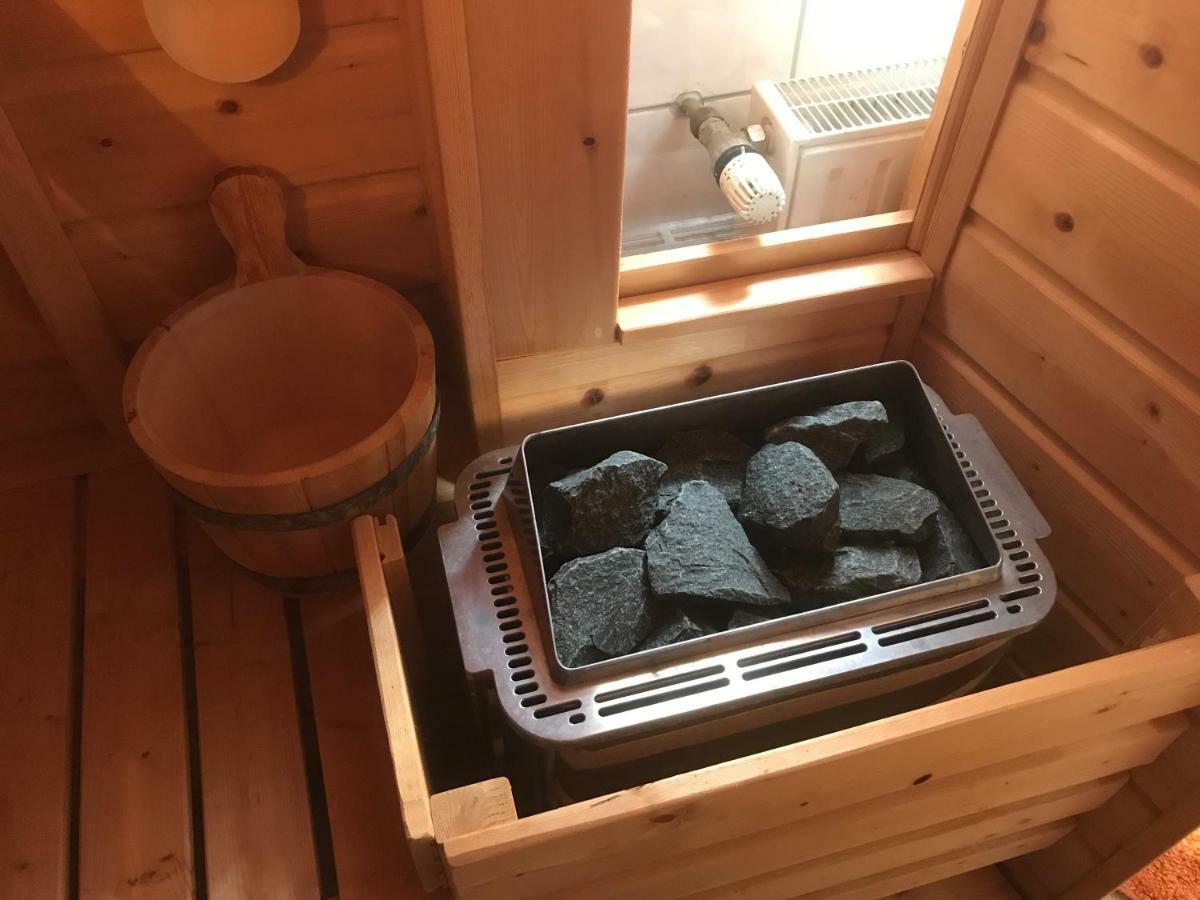 Ferienwohnung Hoppelnase mit eigener Sauna Langenstein Exterior foto